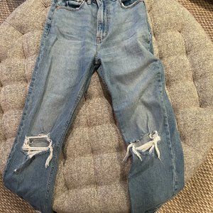 Abercrombie & Fitch Ankle straight Ultra High Rise Jeans